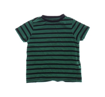 Dětské tričko F&F pruhované černo-zelené