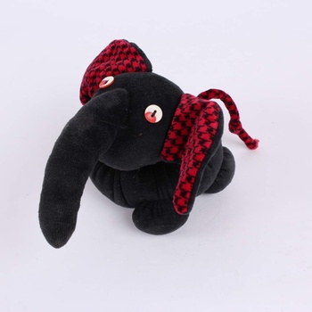 Plyšová hračka černý slon 