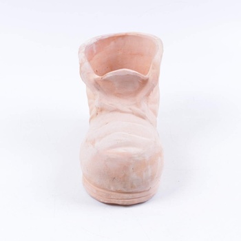 Keramický květináč ve tvaru boty