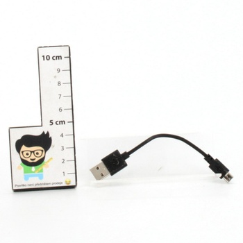Micro USB kabel black 13cm