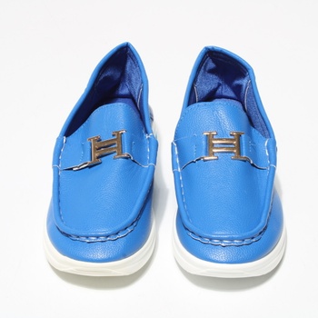 Dámské nazouvací boty modré bez zapínání 38