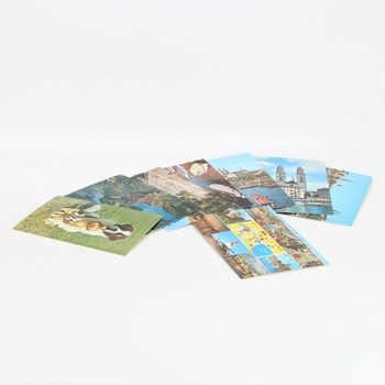 Sbírka barevných pohlednic Marseille a jiné