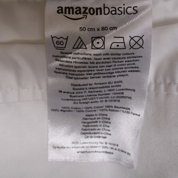 Ložní prádlo Amazon Basics DS4-WHT-001
