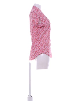 Dámská košile H&M růžová květinová