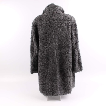 Dámský chlupatý kabát H&M Hennes šedý 