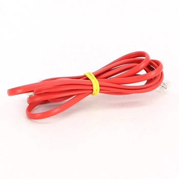 Telefonní kabel RJ11 červený délka 150 cm