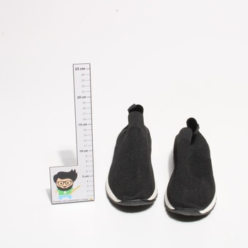 Dámské nazouvací boty bez zapínání černé 40