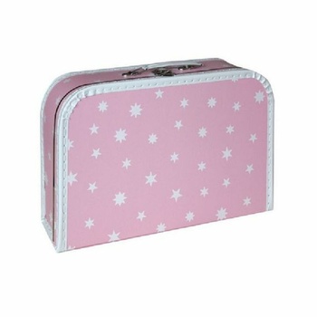 Dětský kufr Kazeto růžový s hvězdičkami