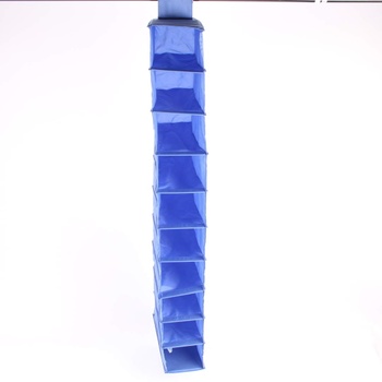 Úložné textilní závěsné boxy modré