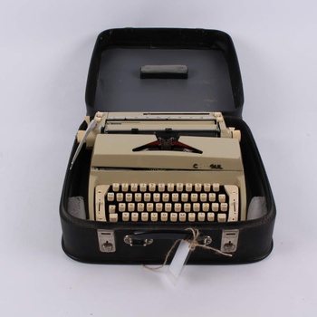 Mechanický psací stroj Consul v kufru