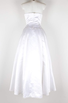 Svatební šaty bílé bez ramínek