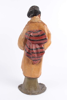 Malovaná soška Gejša dřevo - plast