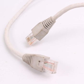 5x UTP kabel RJ45 Cat5e bílý různé délky