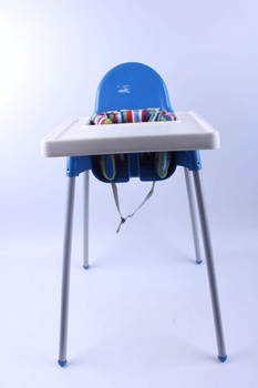 Dětská židlička plastová modrá