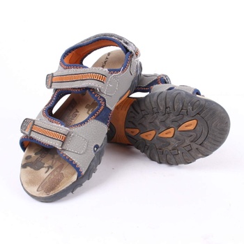 Dětské sandále šedooranžové
