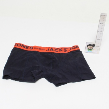 Pánské boxerky Jack & Jones černooranžová XL
