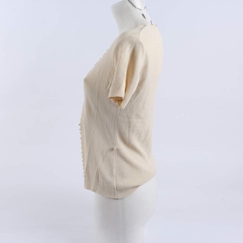 Dámský svetr s krátkým rukávem Pasin béžový