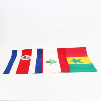 Vlajky Libanonu, Senegalu a Kostariky