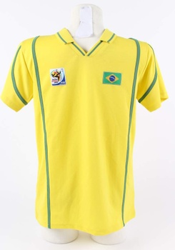 Brazilský dres C&A žlutý lemovaný zeleně