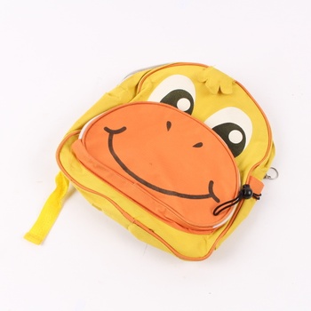 Dětský batoh odstín žluté s motivem opice