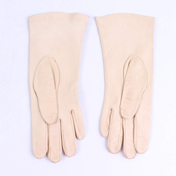 Dámské elegantní rukavice s dírkami béžové