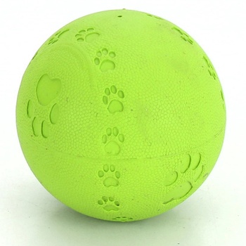 Gumový míček pro psy zelený