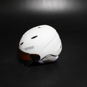 Lyžařská helma Uvex Junior Visor bílá