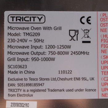 Mikrovlnná trouba Tricity TMG209