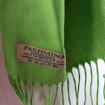 Dámský šátek Pashmina zelený