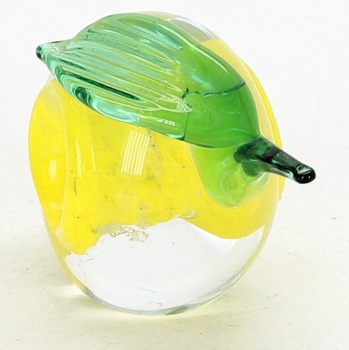 Skleněná dekorace ve tvaru citronu