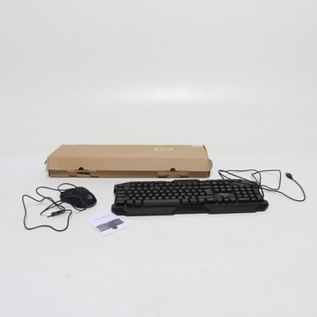 Herní klávesnice a myš černá do USB