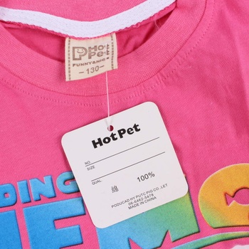 Dívčí tričko Hot Pet Hledá se Nemo růžové