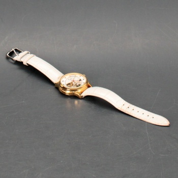 Dámské hodinky Ouyawei, bílá/zlatá