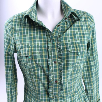 Dámská košile C&A zelená kostkovaná