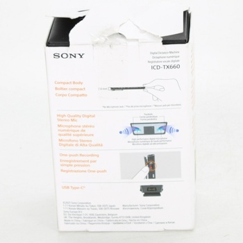 Digitální diktafon Sony ICD-TX660 černý 