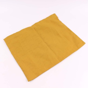Povlak na polštář žlutý se vzorem
