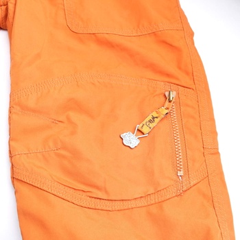Dětské plátěné kalhoty H&M oranžové