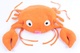 Plyšový krab oranžové barvy