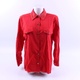 Dámská košile s dlouhým rukávem červená