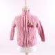 Dívčí svetr H&M růžový s našitými kytičkami