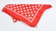 Dámský šátek Hale červený s bílými puntíky