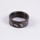Ocelový prsten tmavý s čísly 20 mm