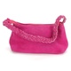 Dámská textilní kabelka odstín růžové