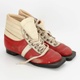 Běžkařské koženkové boty červené