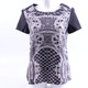 Dámské tričko Sweewe Paris černé se vzory