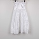 Dětské společenské šaty bílé lesklé 