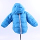 Dětská bunda odstín modré s kapucí