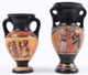 Keramické vázy malované 2 ks