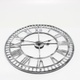Nástěnné hodiny HAITANG stříbrné prům. 60 cm