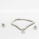 Set náhrdelníku a náušnic s perlami a kameny